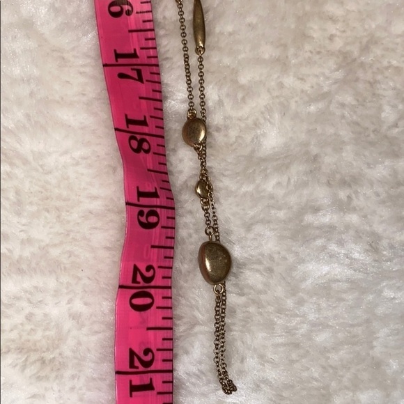 Loft Long charm gold  tone necklace - Picture 3 of 8